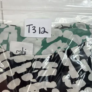 CAbi 5732 M Blouse Hobnob Cami‎ Sleeveless Tiered Tank Top Green Black Women's thumbnail 11