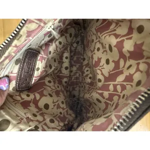 Vintage Fossil Liberty Crossbody Bag‎ Purse Brown Genuine Leather Adjustable thumbnail 9