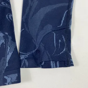 Fabletics‎ Shirt Womens Small Blue Camo Long Sleeve Crewneck Raglan Athletic thumbnail 6