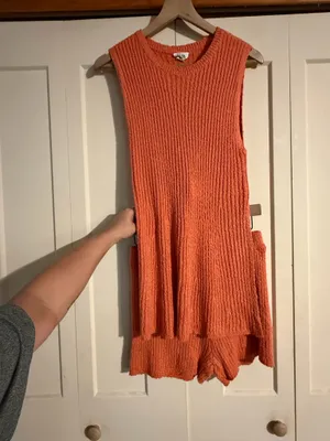 New Me two piece knit set Orange Size M thumbnail 2