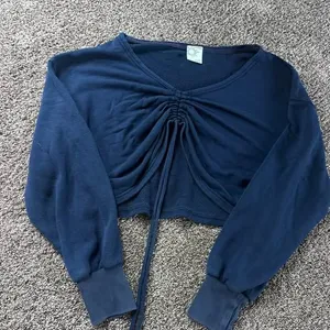 OFFLINE by Aerie Cinched Front Cropped Sweatshirt thumbnail 1