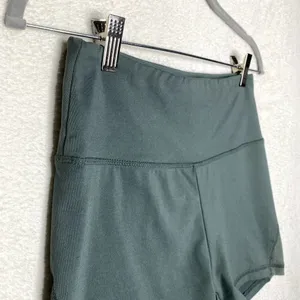 Balance Collection Athletic Workout Spandex Biker Shorts Gym Yoga Green Medium thumbnail 2