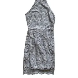 Charlotte Russe Sleeveless Grey Lace Mini Dress Size Small thumbnail 2