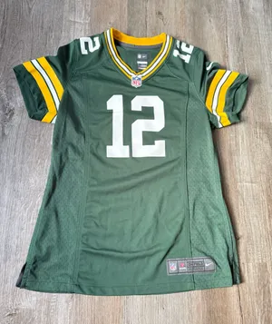 Nike On Field Green Bay Packers Aaron Rodgers 12 Jersey Green Women’s Size M thumbnail 1