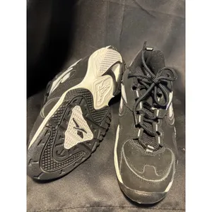 Reebok Walking Shoes‎ Womens 8.5 Black White Low Top Sneakers 2-42913 RA 804 FLU thumbnail 3