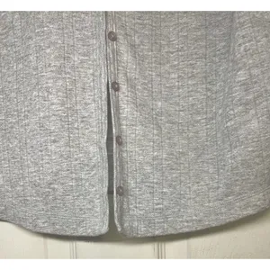 Vintage Columbia Women's Gray Ribbed Knit Cardigan Sweater Size L Button Down thumbnail 4
