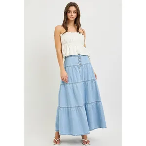 RISEN High Rise‎ Ruffle Long Skirts thumbnail 5