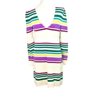 NWT Free People‎ Gidget Knit Sweater Dress in Ivory thumbnail 3