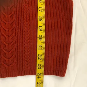 East 5th Y2K Preppy Office siren core Brown & white collared sweater shirt top blouse Long sleeve #minimalist dark academia thumbnail 7