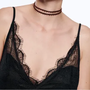 Zara Elegant Black Lace Maxi Dress thumbnail 6