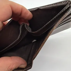 Coach Bifold Wallet Brown Signature Coated Canvas Wallet thumbnail 6