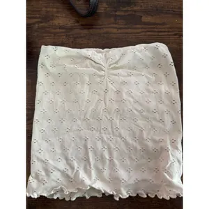 Intimately Free People Pointelle Tube Top Ivory Sweetheart Lettuce Hem‎ XS/S thumbnail 2