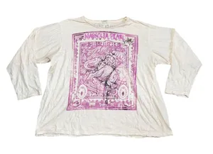 Magnolia Pearl Top Womens OS Cream Excellent Spiritual Walk Elephant Tee thumbnail 1