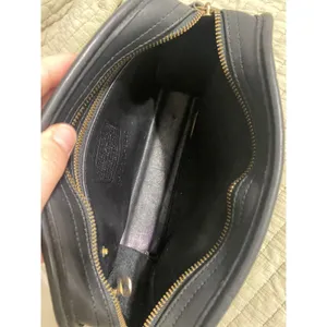 Vintage Coach Crossbody Bag Black Leather 9087 Made in USA thumbnail 8