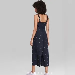 Wild Fable Women's Black and Yellow Jumpsuit size med thumbnail 2