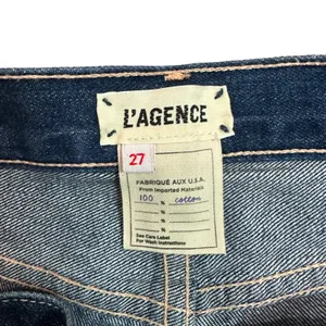 NEW L'Agence Adele Slim Straight Jeans Newberry Distressed Crop thumbnail 6
