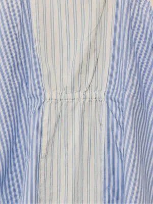 Anthropologie Maeve Sleeveless Collard Stripped Button Down Halter Blouse Size12 thumbnail 11