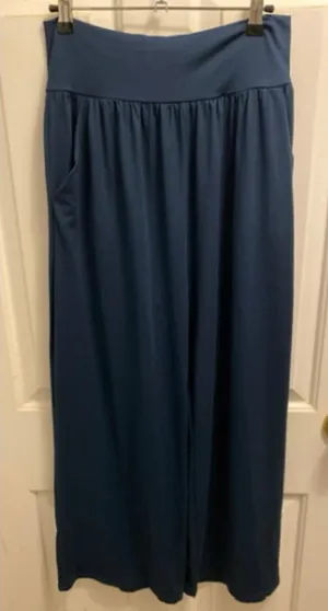 Brand New Halara Women's Size Large Oxford Blue High Waisted Pants Wide Leg thumbnail 1