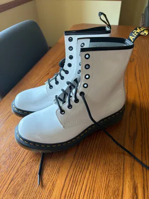 Dr. Martens White 1460 Boots thumbnail 1