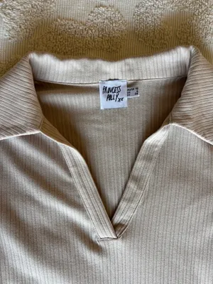 Princess Polly Long Sleeve Mini Dress Tan thumbnail 4