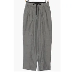 Democracy Clothing Curve Equality Straight Leg Pants‎ Grey Heather Drawstring 12 thumbnail 3