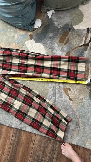 Urban Outfitters Red Plaid Pants thumbnail 8