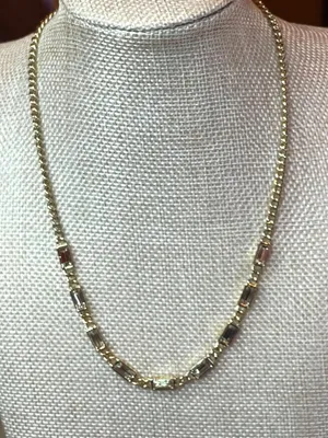 Lauren Ralph Lauren Gold Multicolor Crystal Necklace thumbnail 1