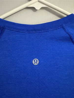 Lululemon Athletica Long-Sleeve Crew Top in Royal Blue Size 4 thumbnail 3