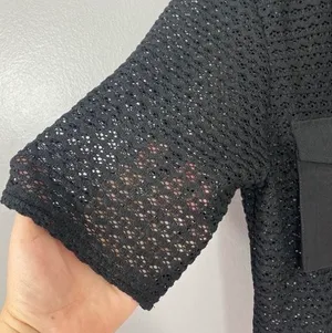 open Knit Crop Top thumbnail 4