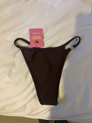 Strawberry Milk Mob Bikini Bottoms Brown Size XS thumbnail 5