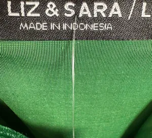 Liz & Sara sparkling shimmer green velvet mini dress size large NWT thumbnail 6