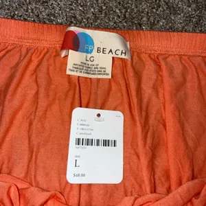 Free People FP Beach Mini Skirt Women L Peach NWT Tie Front OB1157745 thumbnail 4