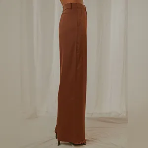 Peppermayo Milano Satin Pant in Chocolate Brown Size 6 New with tag thumbnail 4
