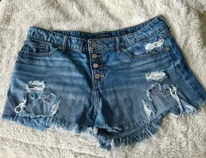 Lucky Brand Cut Off Denim Plus Size Shorts Size 14/32 thumbnail 5