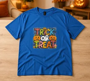 Gildan Halloween Theme- Unisex 100% Heavy Duty Cotton Sapphire Blue T Shirt XL thumbnail 1