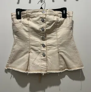 Pleated Jean Corset Top thumbnail 1