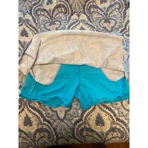 Lilly Pulitzer Luxletic Skort Skirt Size 12 Activewear Golf Tennis Blue Pink thumbnail 4