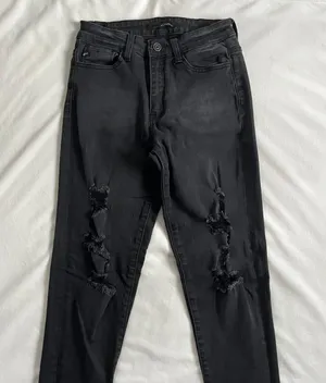 KanCan black distressed skinny jeans (26) thumbnail 1