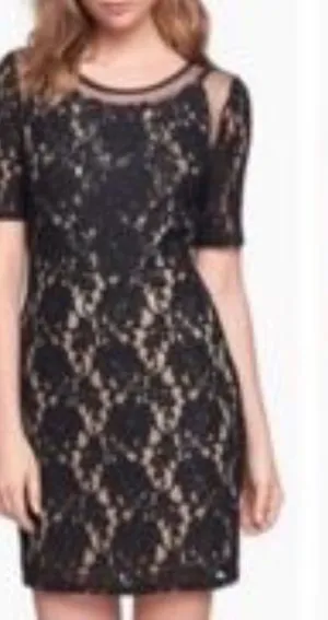 ASTR Cocktail Mini Dress Black Lace Sheer $128-168 MSRP Revolve & Nordstrom thumbnail 1