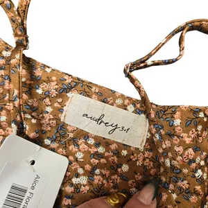 Audrey 3+1 Alice Floral Slip Brown Dress‎ thumbnail 2