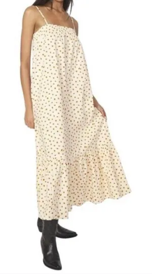 WeWoreWhat Ivory Ditsy Daisy Boho Floral Smocked Midi Dress Women’s Size XS NWT thumbnail 1