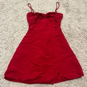 Zara red tie back mini dress  thumbnail 1