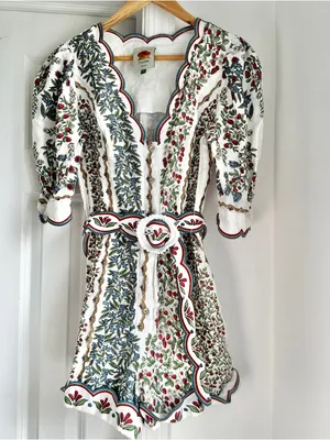 Farm Rio Fruit Beauty Floral Belted Romper thumbnail 4