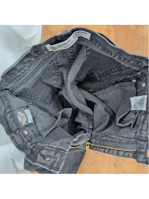 Vintage Ladies' Harley-Davidson Black Jeans Size 6 thumbnail 3