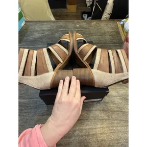 Vintage Foundry Co Women's Michelle Sandal size 10 heels‎ ankle strap leather thumbnail 7