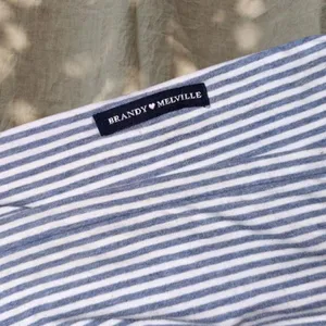 Vintage Brandy Melville Blue Striped Tube Top thumbnail 4