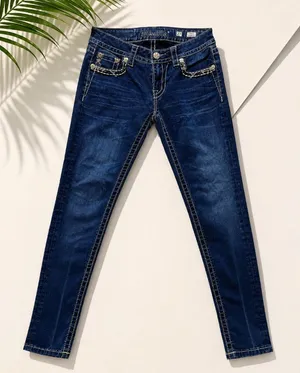 Miss Me Signature Super Skinny Jeans Women’s Size 27 Blue Stretch Denim thumbnail 1