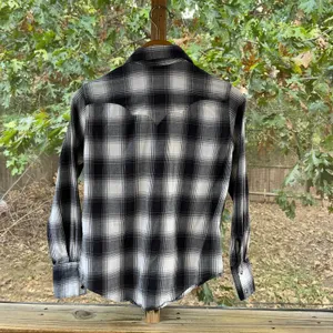 Rockmount Ranch Wear Women's Black & White Western Snap Front Shirt Size S thumbnail 2