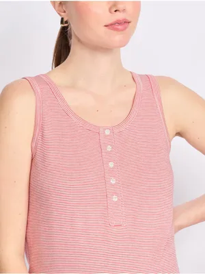Thread & Supply Maternity SL Henley Tank Red Medium NWT STITCH FIX thumbnail 3
