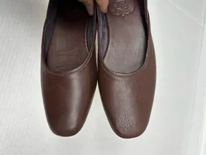 Bali ELF Made by Hand Brown Leather Ballet Flats D’Orsay Slip On Shoes Sz 6 thumbnail 2